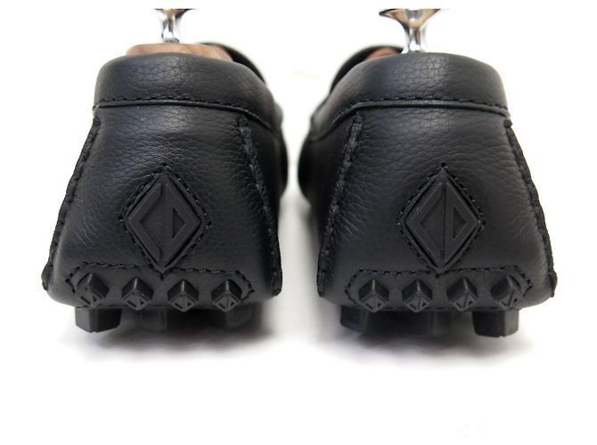 NUOVE SCARPE DIOR ODEON DRIVER CD DIAMOND 43 MOCASSINI IN PELLE NERA LOAFERS Nero - vista 5