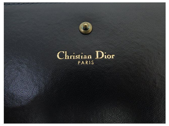 Christian Dior BORSA A MANO DIOR DIORAMA NUOVA IN CANVAS DENIM BLU WALLET ON CHAIN - vista 8
