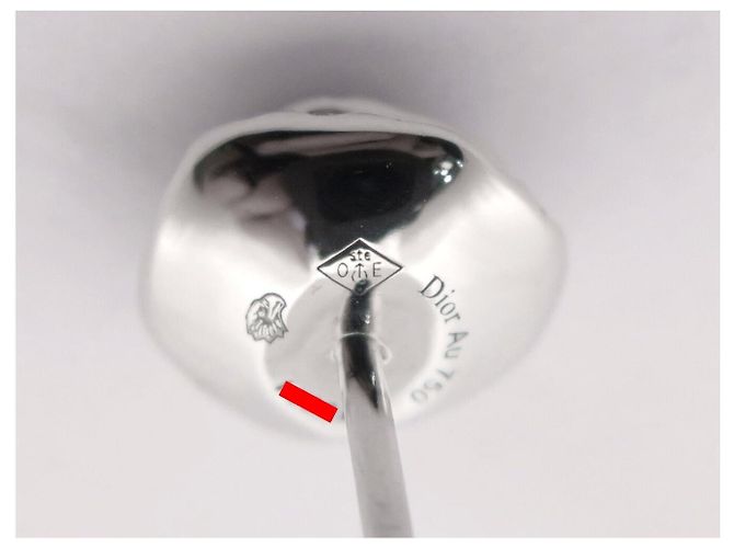 NUOVI ORECCHINI DIOR ROSE COUTURE 70 DIAMANTI ORO BIANCO 18K 6.8GR Argento - vista 5