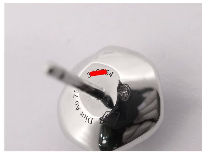 NUOVI ORECCHINI DIOR ROSE COUTURE 70 DIAMANTI ORO BIANCO 18K 6.8GR Argento - vista 7