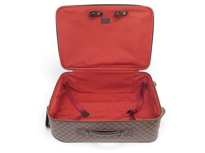 MALETA LOUIS VUITTON PEGASE 55 TROLLEY N26294 TOILE DAMIER EBENE Castaño - vista 10