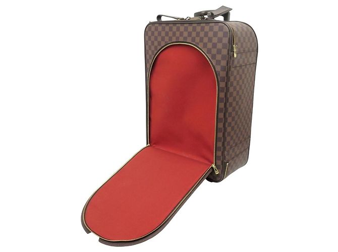 MALETA LOUIS VUITTON PEGASE 55 TROLLEY N26294 TOILE DAMIER EBENE Castaño - vista 20