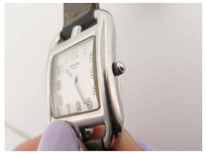 Hermès HERMES HERMES CAPE COD PM CC1.210 DOUBLE TOUR 33MM UHR AUS STAHL QUARTZ Silber - Ansicht 19