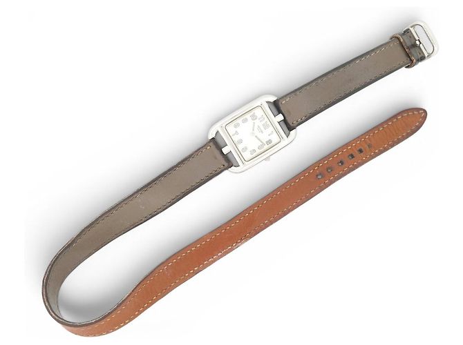 Hermès HERMES HERMES CAPE COD PM CC1.210 DOUBLE TOUR 33MM UHR AUS STAHL QUARTZ Silber - Ansicht 4