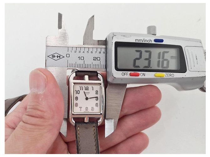 Hermès HERMES HERMES CAPE COD PM CC1.210 DOUBLE TOUR 33MM UHR AUS STAHL QUARTZ Silber - Ansicht 8