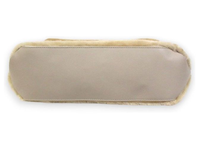 Autre Marque Bolso de piel de oveja MARCO MASI Beige - vista 4