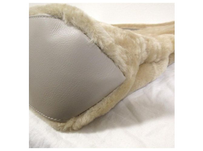 Autre Marque Bolso de piel de oveja MARCO MASI Beige - vista 6