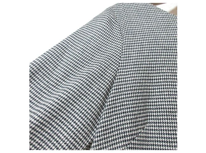 Autre Marque UNTITLED Kleid mit Hahnentränenmuster Schwarz - Ansicht 4