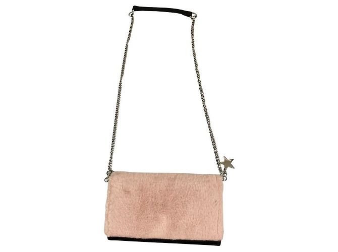 Autre Marque Cartera larga de cuero Diesel Negro Rosa - vista 10