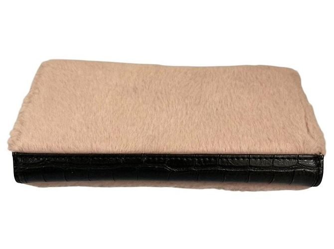 Autre Marque Cartera larga de cuero Diesel Negro Rosa - vista 2