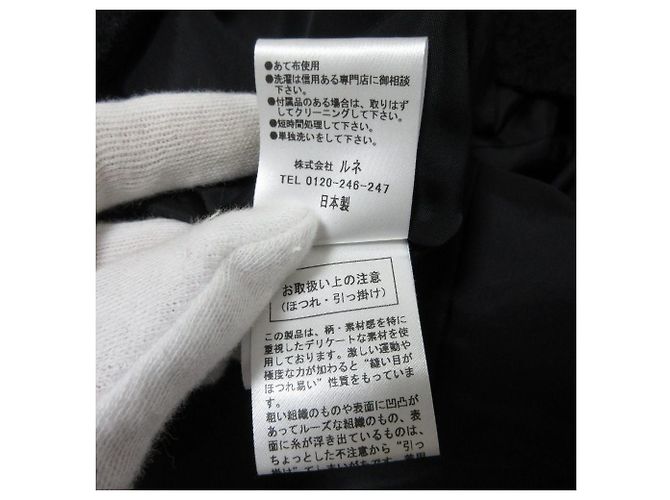 Autre Marque Vestido de tweed de lana Rene Negro - vista 10