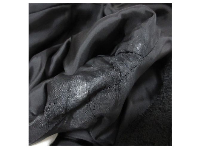 Autre Marque Vestido de tweed de lana Rene Negro - vista 13