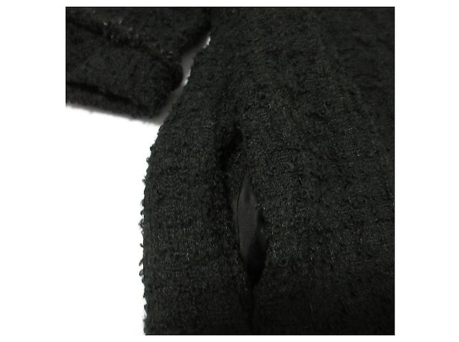 Autre Marque Vestido de tweed de lana Rene Negro - vista 6
