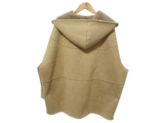 Autre Marque Abrigo reversible Sono Faux Shearling Castaño Camello - vista 2