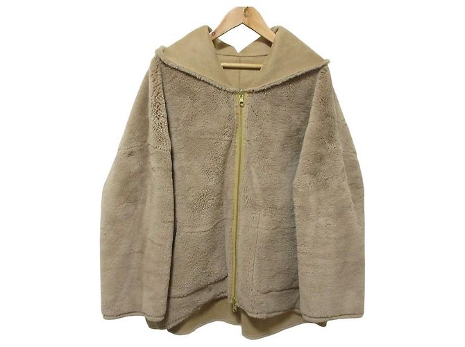 Autre Marque Abrigo reversible Sono Faux Shearling Castaño Camello - vista 6