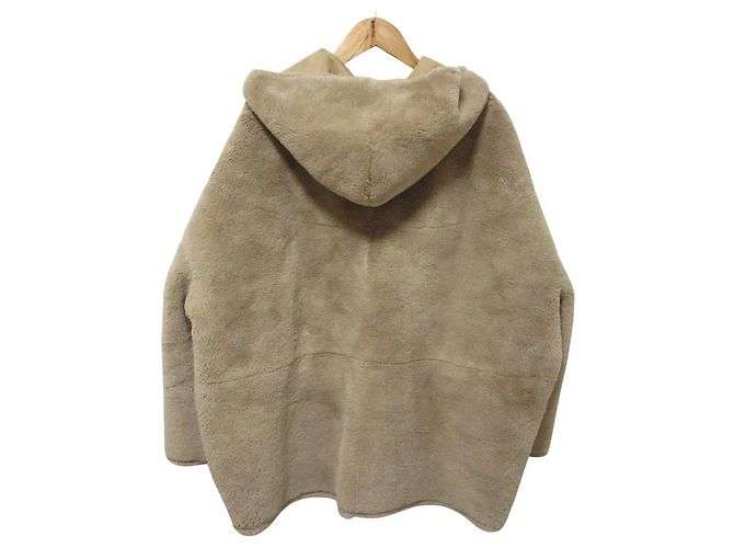 Autre Marque Abrigo reversible Sono Faux Shearling Castaño Camello - vista 7