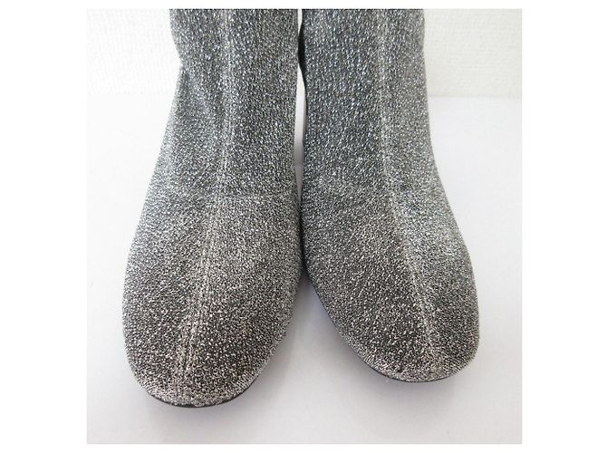 Michael Kors Glitzer-Sockenstiefel Silber - Ansicht 2