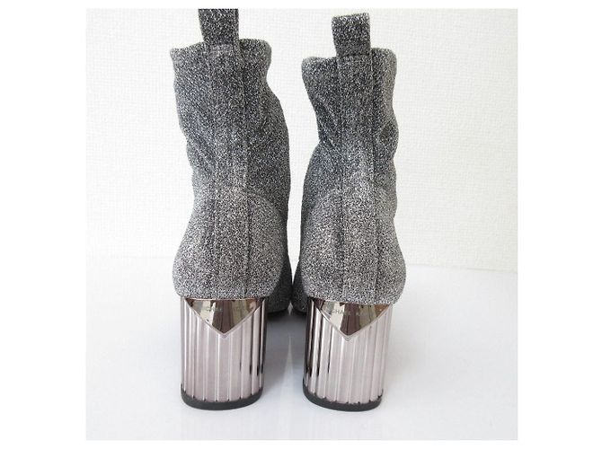 Michael Kors Glitzer-Sockenstiefel Silber - Ansicht 3