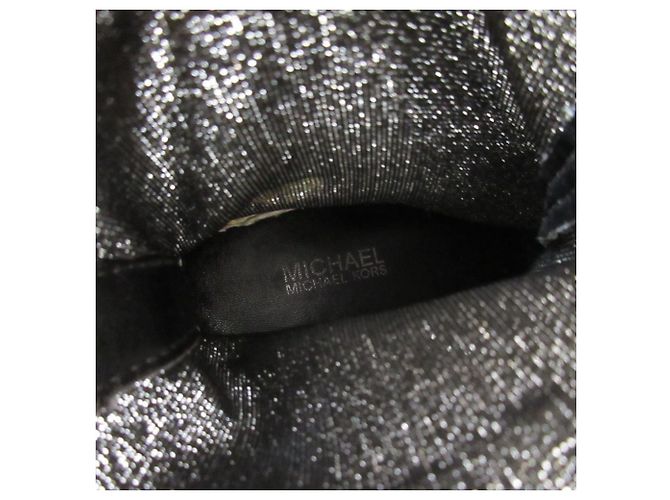 Michael Kors Glitzer-Sockenstiefel Silber - vista 6