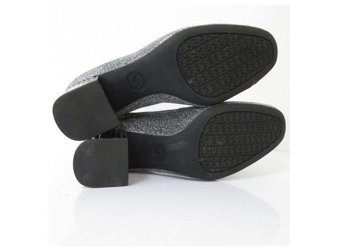 Michael Kors Glitzer-Sockenstiefel Silber - vista 7