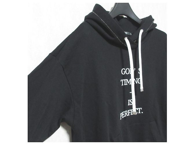 Autre Marque blancvert Pullover Hoodie Preto - vista 3
