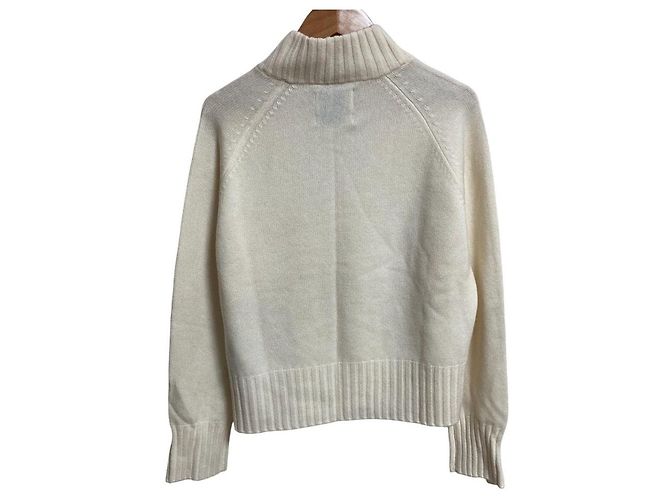 Autre Marque Jumper1234 Strickpullover mit Rollkragen aus Kaschmirgemisch Roh - Ansicht 2