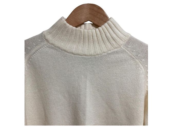 Autre Marque Jumper1234 Strickpullover mit Rollkragen aus Kaschmirgemisch Roh - Ansicht 3