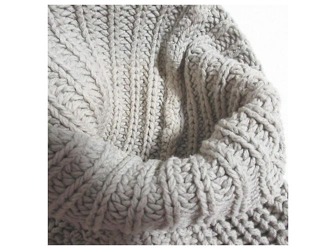 Autre Marque T by Alexander Wang Rollkragenpullover aus Strick Beige - Ansicht 10