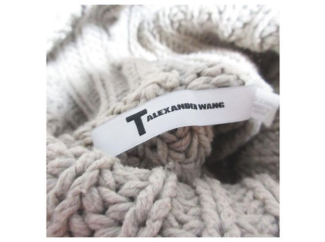 Autre Marque T by Alexander Wang Rollkragenpullover aus Strick Beige - Ansicht 4