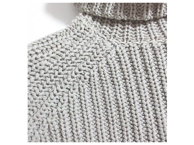 Autre Marque T by Alexander Wang Rollkragenpullover aus Strick Beige - Ansicht 8