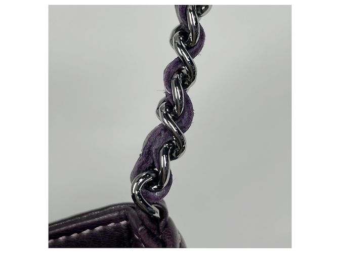 Chanel Accessoire-Tasche aus lila Leder - Ansicht 5