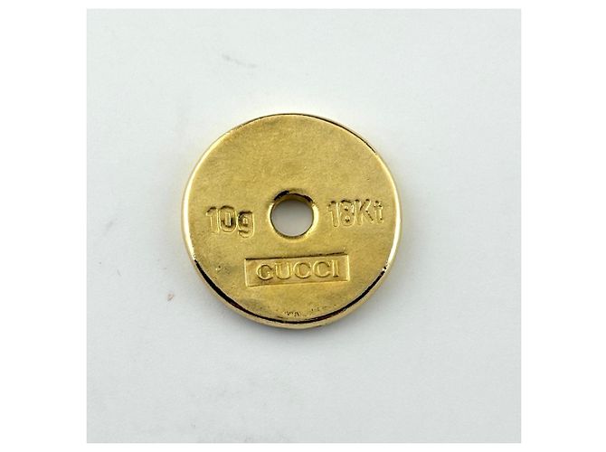 Collana con pendente a moneta in oro giallo 18K Gucci - vista 3