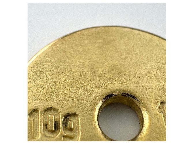 Collana con pendente a moneta in oro giallo 18K Gucci - vista 4