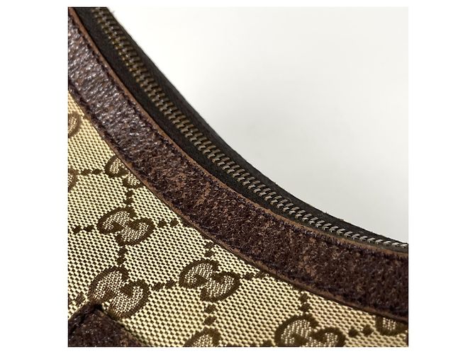 Borsa a tracolla Gucci GG Canvas Marrone Beige - vista 4