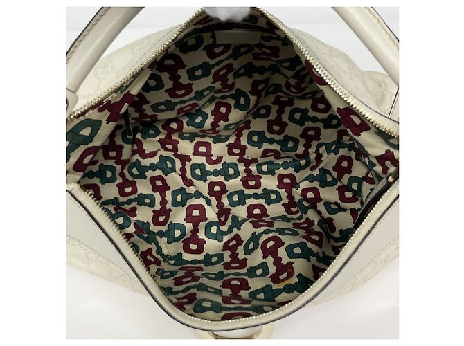 Sac à épaule Gucci en cuir blanc - vue 7