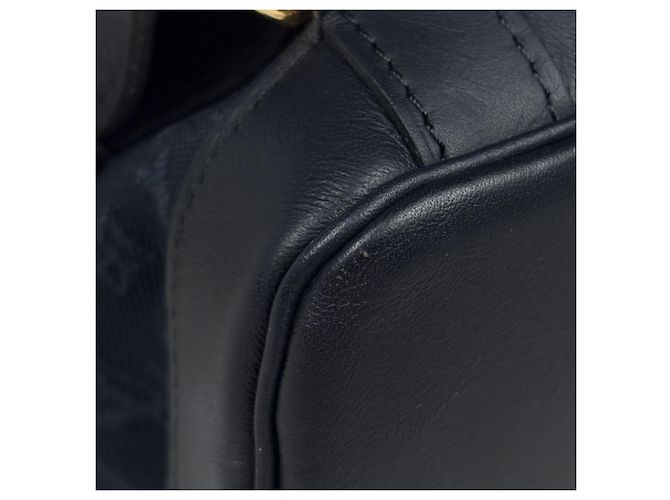 Zaino Louis Vuitton Montsouris GM Blu - vista 4