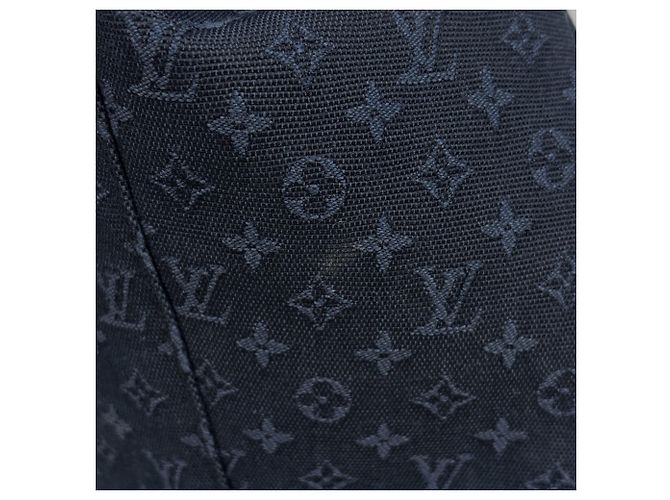Zaino Louis Vuitton Montsouris GM Blu - vista 6