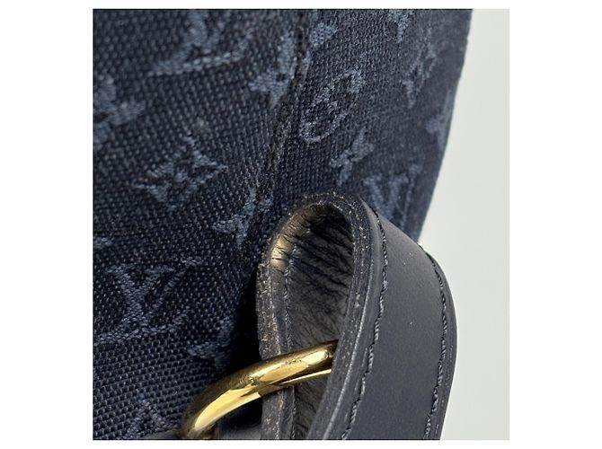 Zaino Louis Vuitton Montsouris GM Blu - vista 7