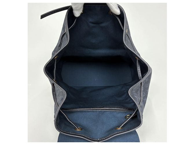 Zaino Louis Vuitton Montsouris GM Blu - vista 8