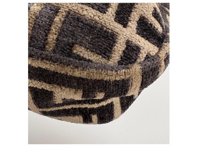 Bolsa de ombro Fendi marrom com padrão Zucca - vista 3