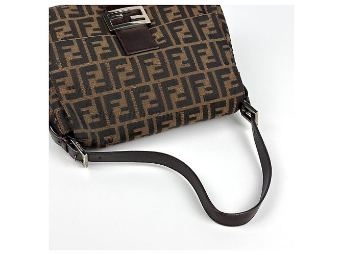 Fendi Mamma Baguette Schultertasche Braun - Ansicht 7