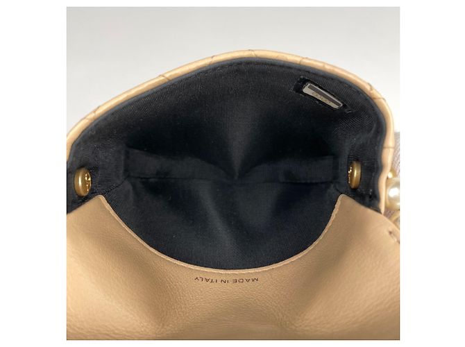 Borsa a tracolla Chanel Beige Matelassé - vista 7