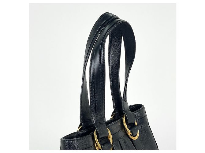 Bulgari Borsa Tote Bvlgari Chandra in pelle Nero - vista 5