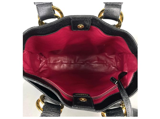 Bulgari Borsa Tote Bvlgari Chandra in pelle Nero - vista 8