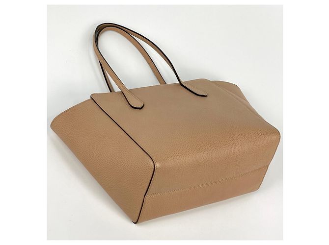 Borsa tote Gucci Swing in pelle beige - vista 2