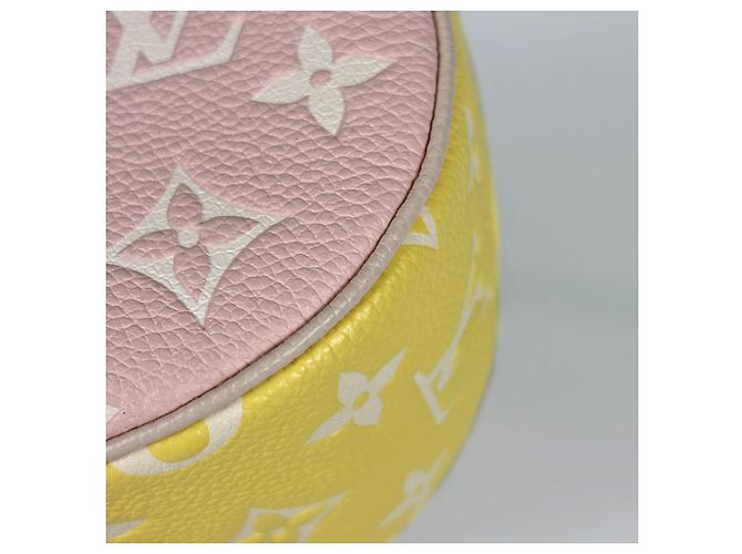 Louis Vuitton Bagatelle NM Handtasche Pink Beige Gelb - Ansicht 3