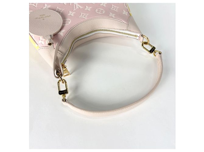 Louis Vuitton Bagatelle NM Handtasche Pink Beige Gelb - Ansicht 7
