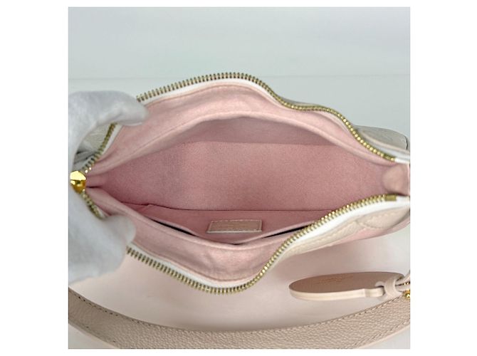 Louis Vuitton Bagatelle NM Handtasche Pink Beige Gelb - Ansicht 8