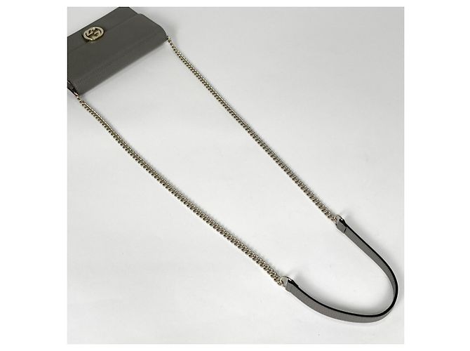 Carteira com Corrente Gucci Interlocking G Marrom - vista 5