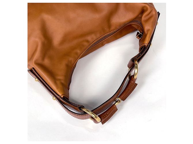 Borsa a tracolla Gucci in pelle marrone - vista 7